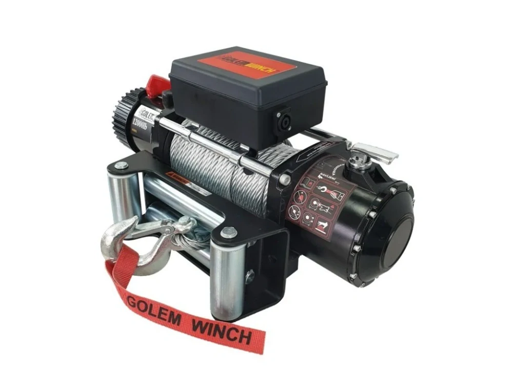 Golemtech N0324 Elektrický naviják Golemwinch 12000 24V, 5,4 t, pro větší offroad, odtah
