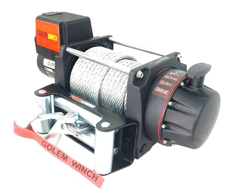 Golemtech Golemwinch 17000 12V, 7,7 t Elektrický naviják pro těžké nasazení