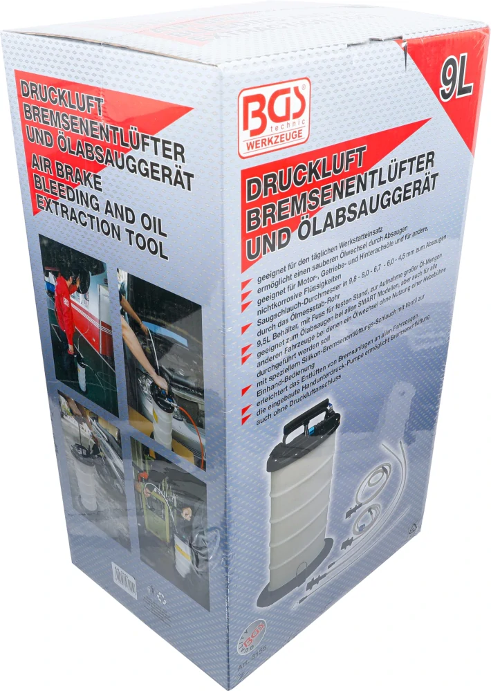 BGS 3155 Přípravek pro odvzdušnění brzd a odsávání oleje (7,5 l)