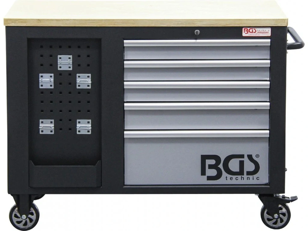 BGS 4199 Dílenský vozík BGS Technic, 2×5 zásuvek, 1 skříňka, 1150x866 mm prázdný