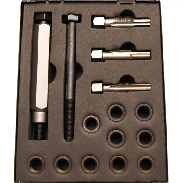 BGS 8650 Opravná sada pro závity žhavících svíček M10 x 1,0 mm (15 dílů)