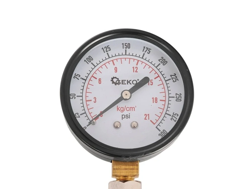 GEKO G02500 Kompresiometr - tester komprese pro benzínové motory, 0-21 bar