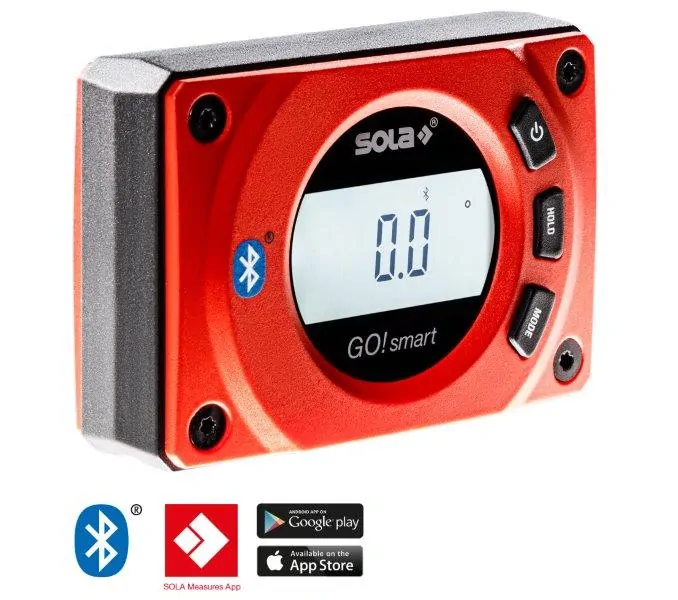 SOLA GO! SMART DISPLAY digitální vodováha 8cm - 5 ks