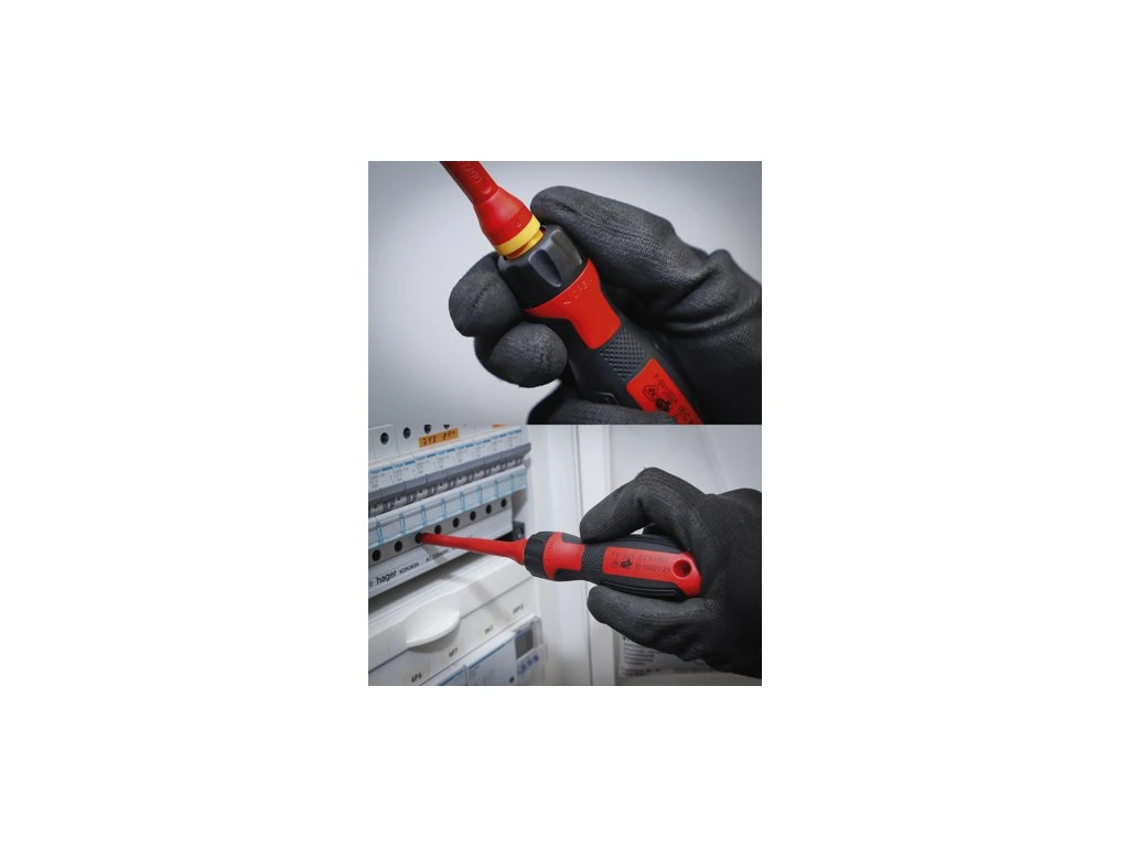 BGS 35814 Elektrikářské šroubováky VDE s vyměnitelnými dříky, sada 13 dílů