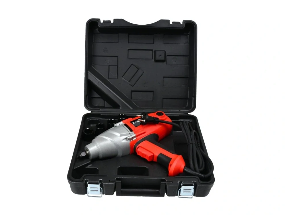 Heidmann H00516 Rázový utahovák 1/2", elektrický, s LCD displejem, 150-350 Nm, s hlavicemi 17-22 mm (GEKO)