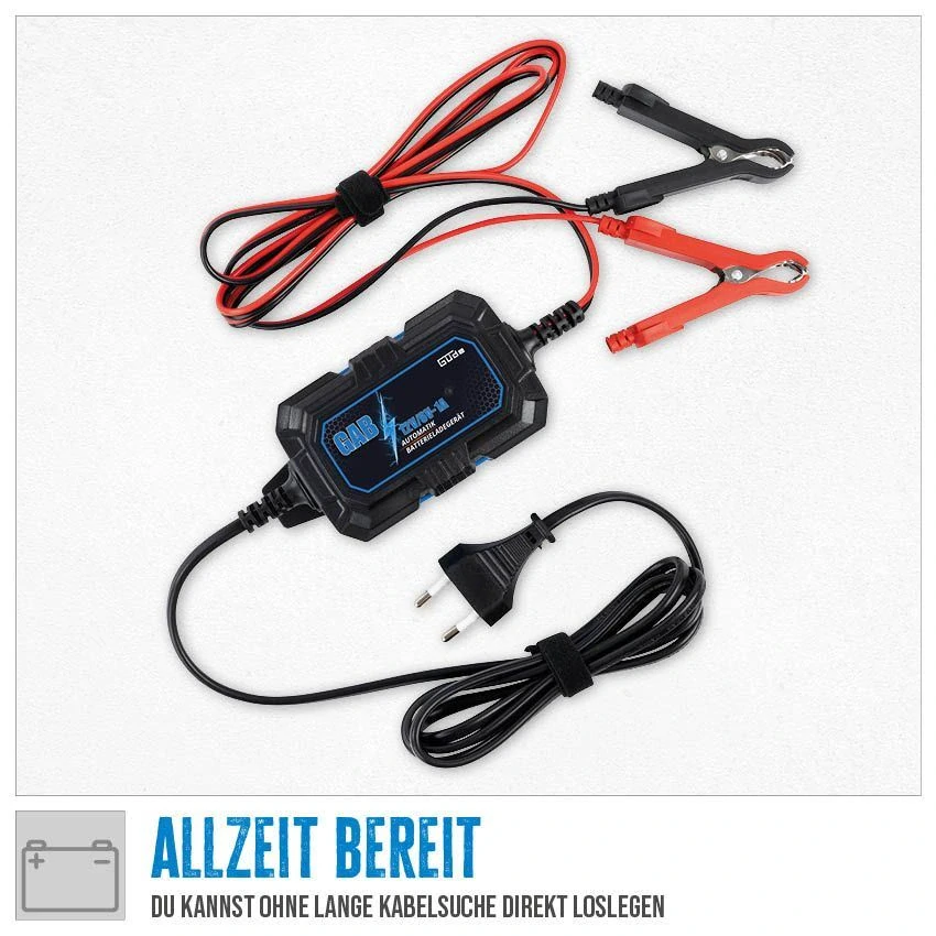 GÜDE GAB 12V/6V-1A AUTOMATICKÁ NABÍJEČKA BATERIÍ - 85144