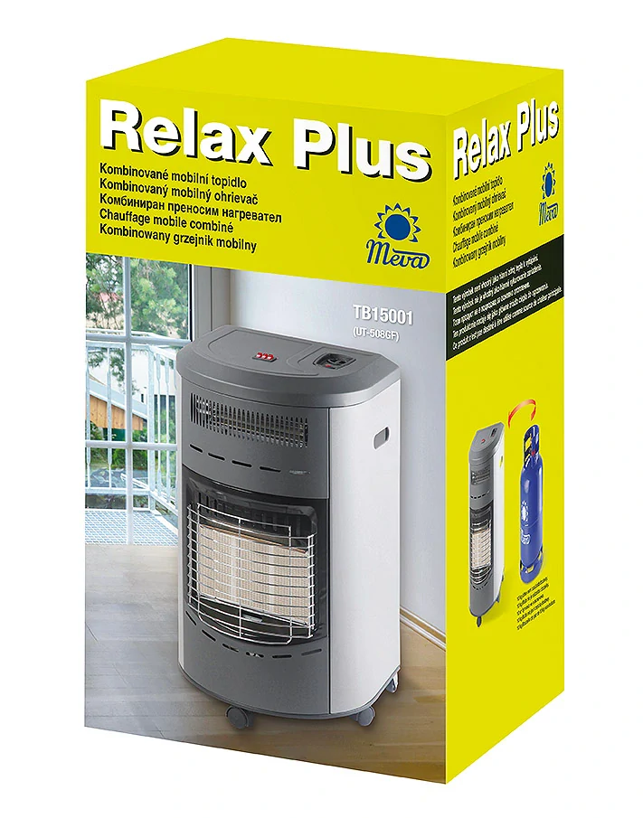 MEVA RELAX PLUS plynová kamna 4,2 kW + regulátor+ hadice - TB15001