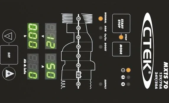 CTEK MXTS 70 12/24V, 70/35A profesionální multifunkční nabíječka