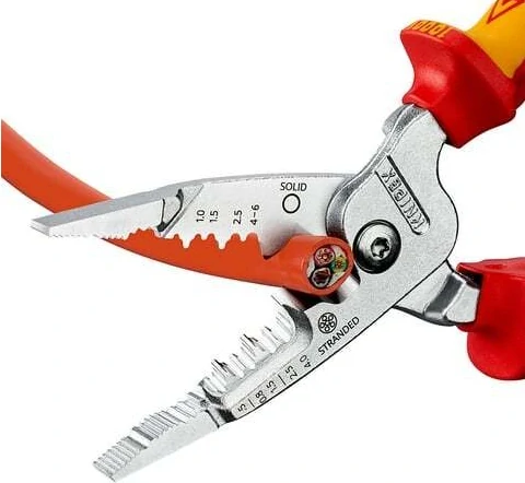 KNIPEX 13 76 200 ME Kleště odizolovací, multifunkční, elektrikářské VDE, délka 200 mm