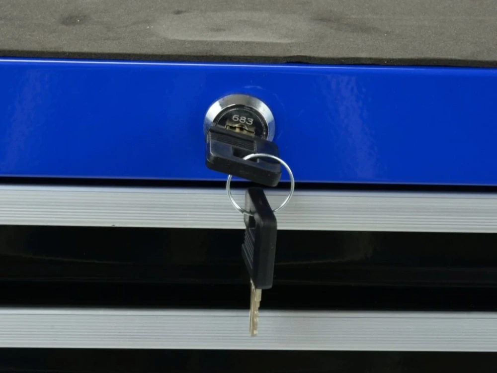 GEKO G10806 Dílenský vozík nevybavený, 7 zásuvek, s postranním úchytem