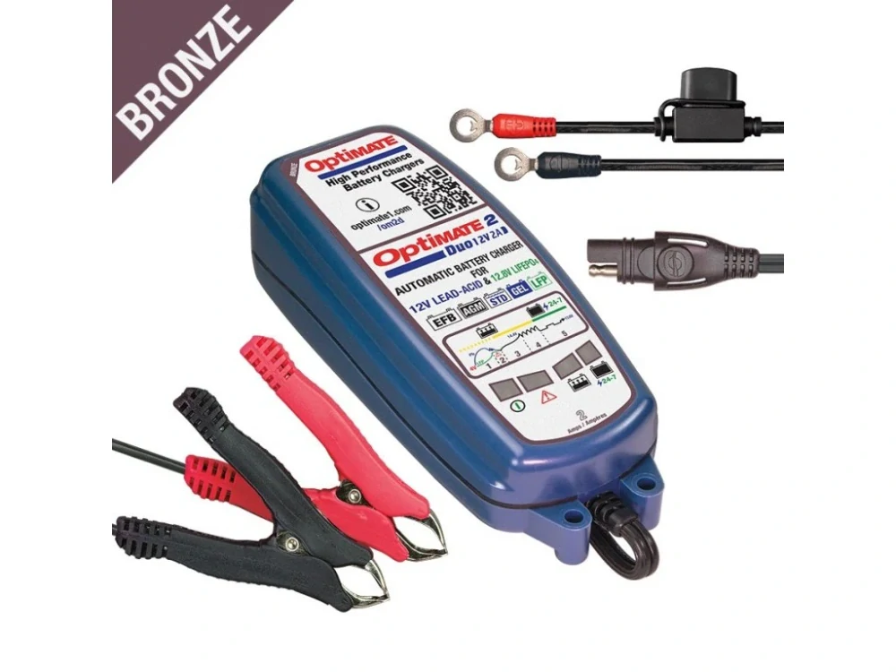 TECMATE OPTIMATE 2 DUO 12V 2A nabíječ autobaterií - TM550