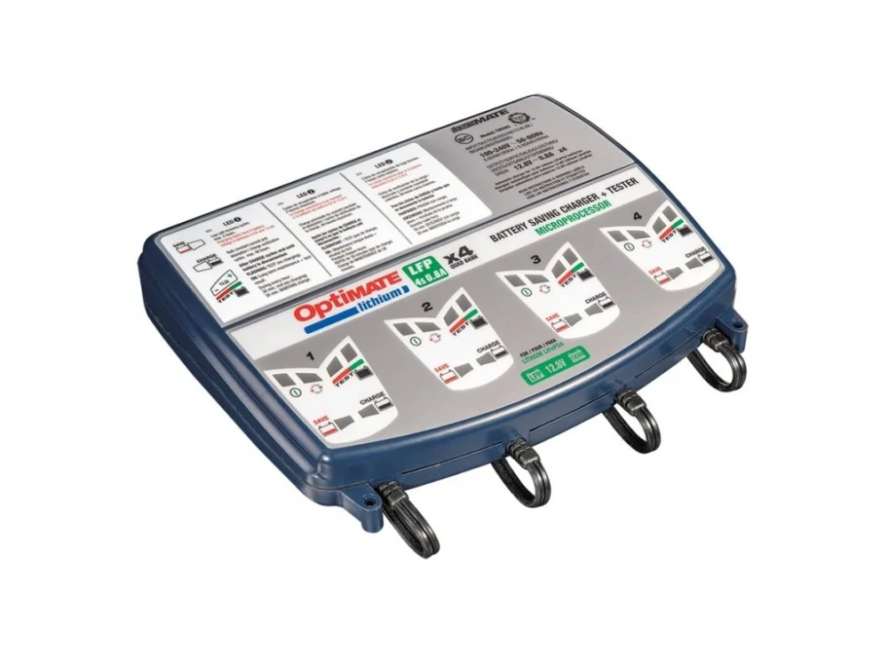 TECMATE OPTIMATE Lithium 4s Quad Bank nabíječka 4x 12V/0,8A - TM484