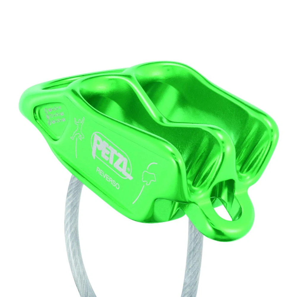 PETZL REVERSO jistící brzda zelená