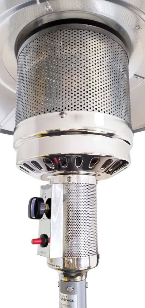 PRECIS 110159 zahradní topidlo vč. příslušenství - stříbrné