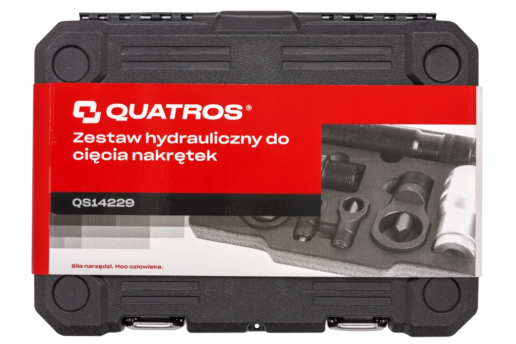 QUATROS QS14229 Hydraulická sada pro řezání matic 10 tun