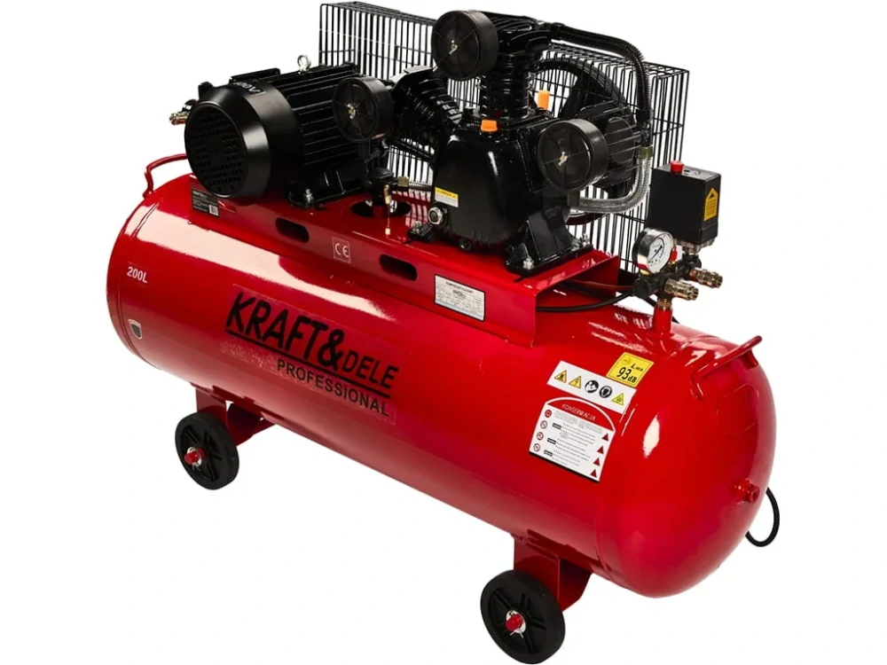 KRAFT&DELE KD1474 Olejový kompresor 4,1kW, 200l, 400V + odlučovač
