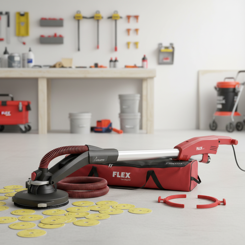 FLEX GE 7 bruska na sádrokarton MH-R Brusná hlava + SH + brusné papíry 100ks - 521906