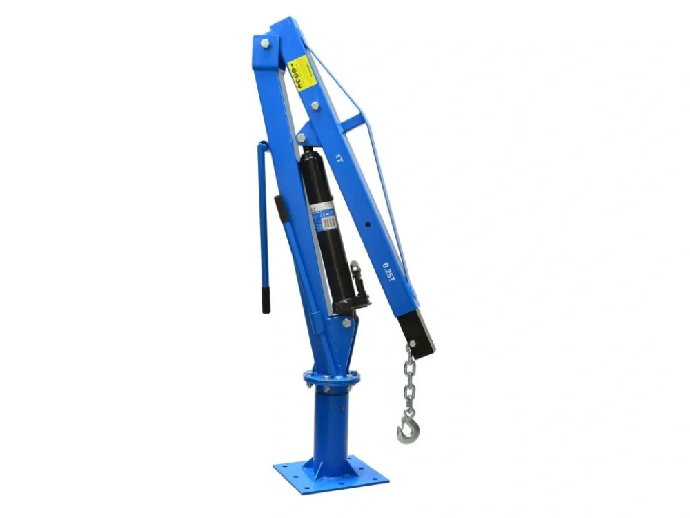 GEKO G02105 Dílenský jeřáb hydraulický 1 t, otočný skládací