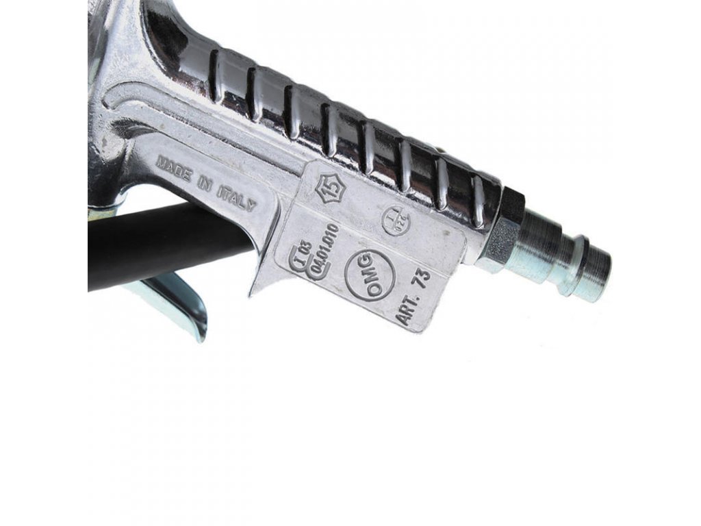 FERDUS OMG73 Pneuhustič s certifikátem 0-10 bar, manometr 63 mm, hadice 30 cm, cejchovaný