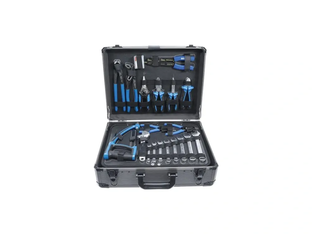 BGS 15501 Kufr s nářadím - gola sada 1/4" a 1/2", klíče, kleště, šroubováky, 149 dílů