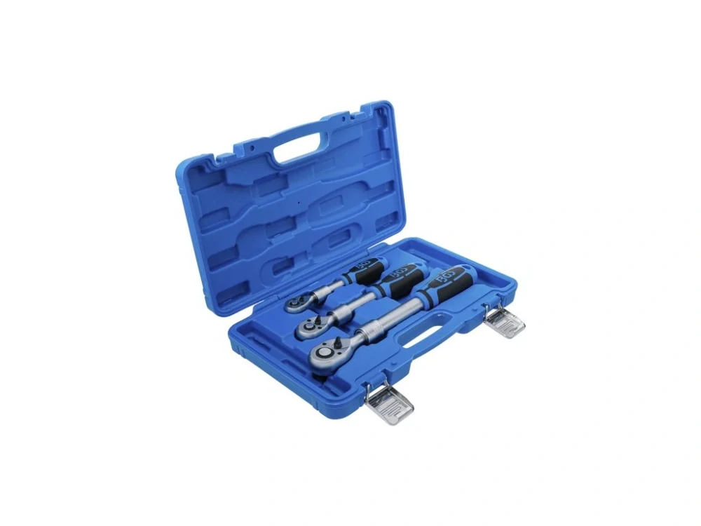 BGS 25123 Teleskopické ráčny 1/4", 3/8" a 1/2", 190-445 mm, sada 3 ks