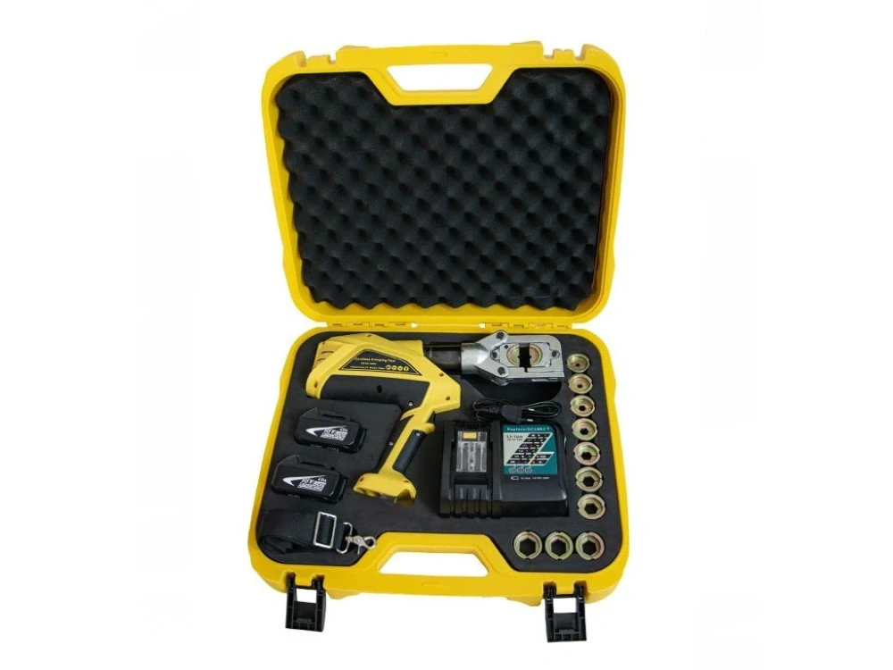 Genborx HHYD-300H Aku hydraulické lisovací kleště na kabelová oka a spojky, síla 6,5 tuny