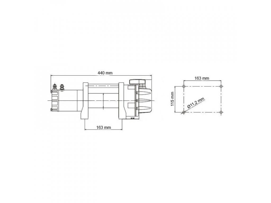 Golemtech Golemwinch 6000 Elektrický naviják 2,7 t, pro menší offroad