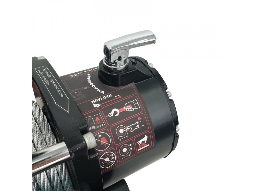 Golemtech Golemwinch 12000 12V, 5,4 t Elektrický naviják, pro větší offroad, odtah