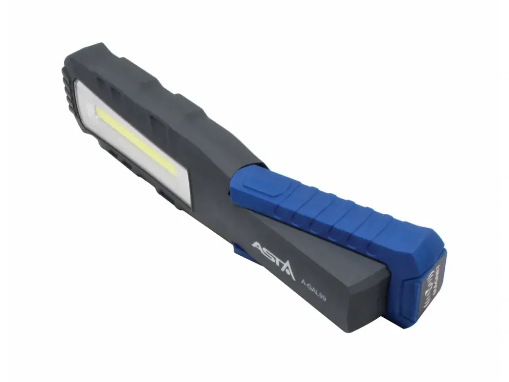 ASTA A-GAL99 Dílenská montážní lampa, COB LED, 800 lm, nabíjecí, s magnety a háčky