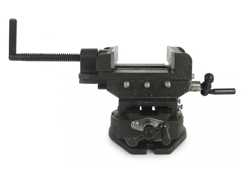 MAR-POL M36090 Křížový strojní svěrák, otočný, čelisti 100 mm