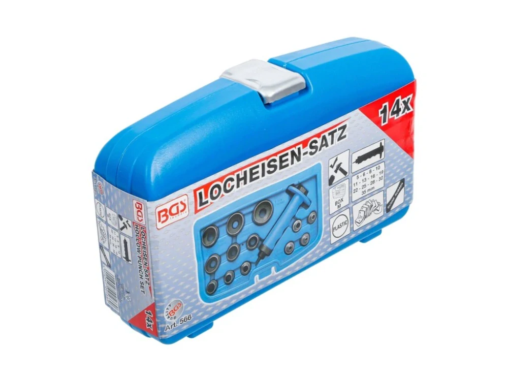 BGS 566 Děrovače 5,0 - 35,0 mm, sada 14 dílů, v PVC kazetě