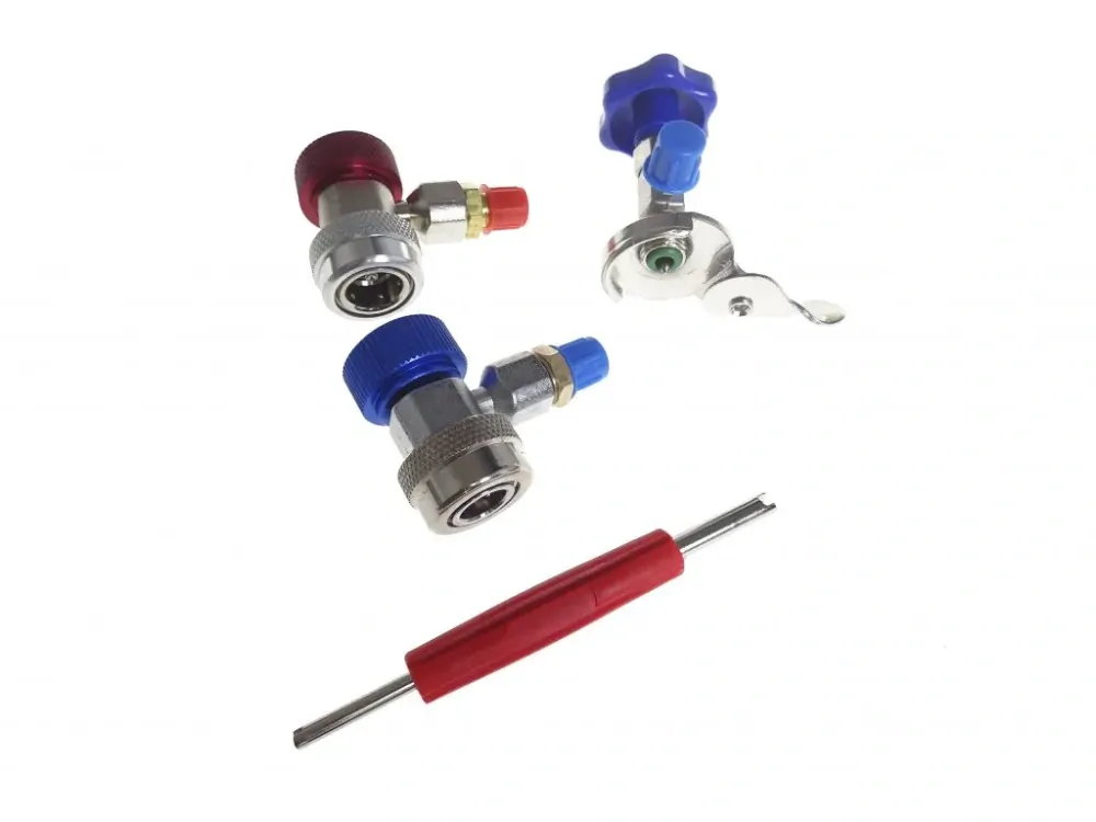 QUATROS QS13107 Sada na plnění a diagnostiku klimatizace automobilů, R134a