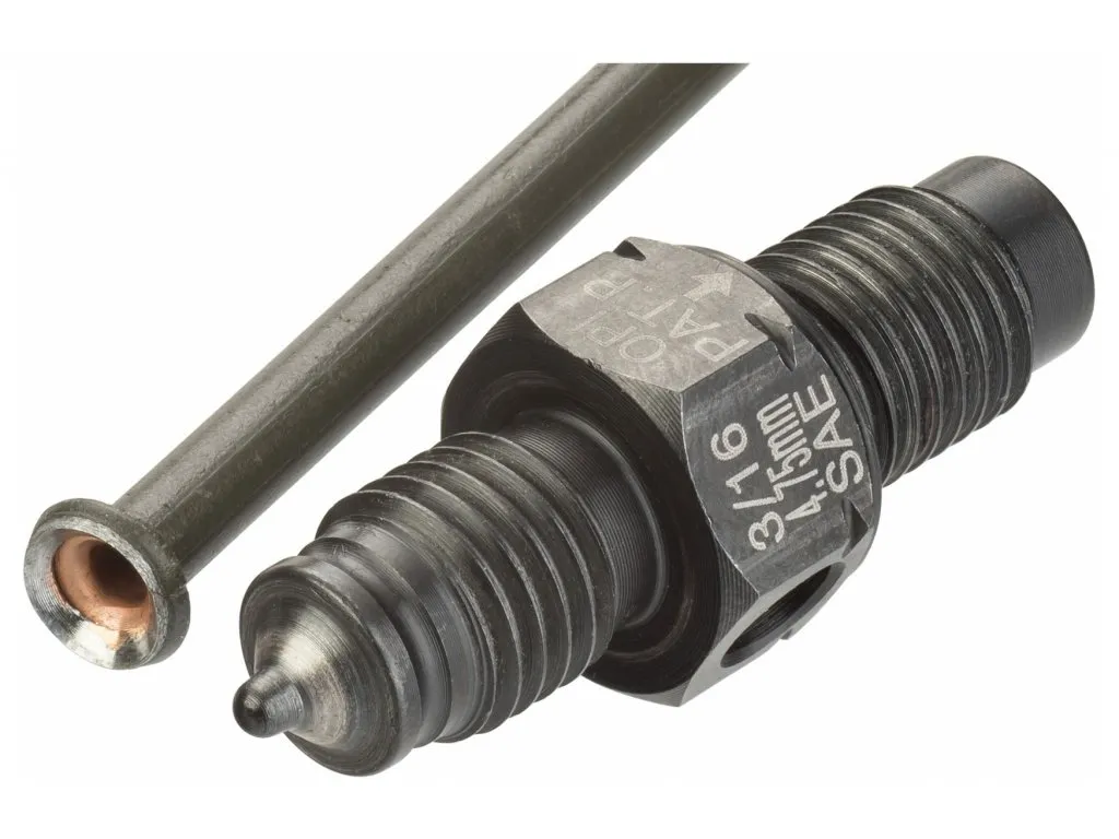 VIGOR V4697 Pertlovací sada pro úpravu konců brzdových trubek 4,75mm - pertlovačka