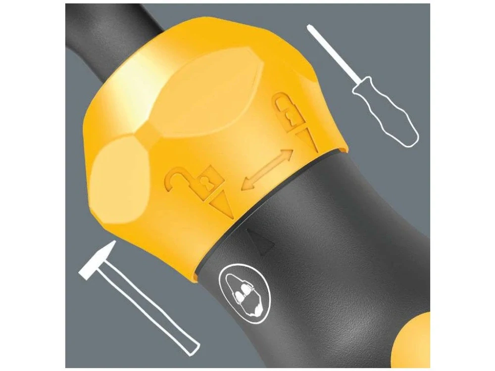 WERA 018100 Kraftform Plus 921 Rázový šroubovák, 1/4", max. moment 25 Nm