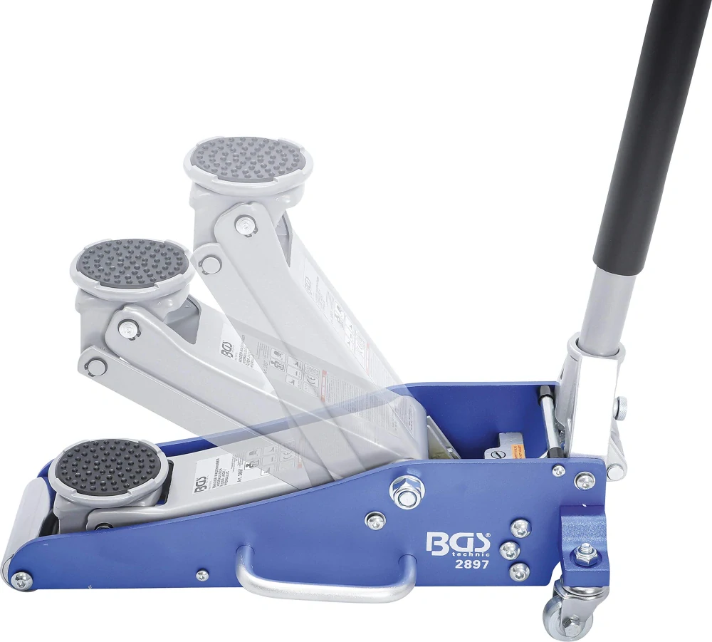 BGS 2897 Pojízdný hydraulický zvedák 1,5 t. Hliníková a ocelová konstrukce