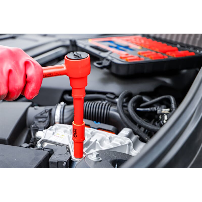 BGS 7135 Nástrčné klíče a hlavice 3/8" VDE pro elektroinstalace (Sada 20 dílů)
