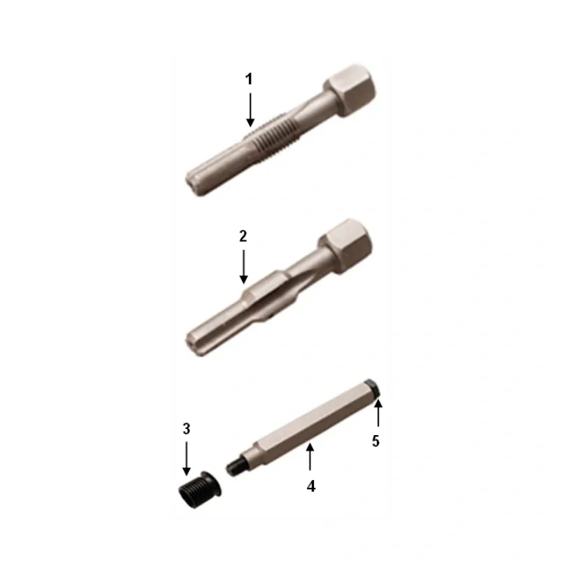 BGS 8650 Opravná sada pro závity žhavících svíček M10 x 1,0 mm (15 dílů)
