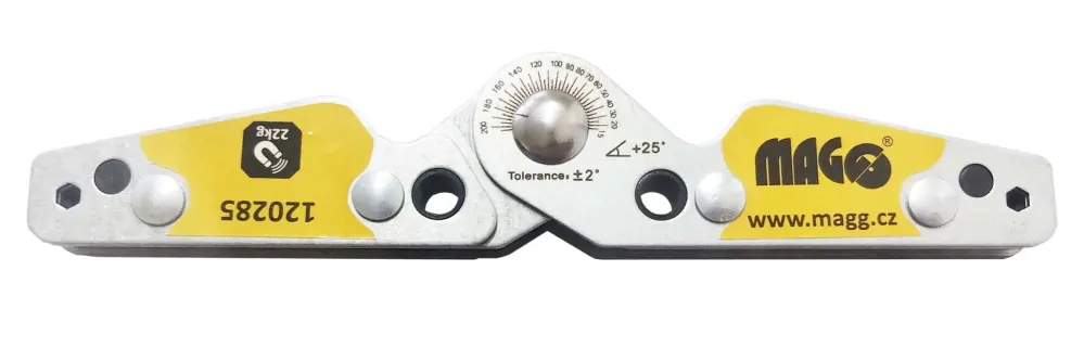 MAGG 120285 Magnetický úhelník nastavitelný 20° - 200°