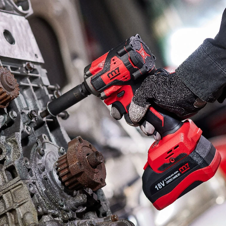 M7 DW-404A1 Aku příklepový utahovák 900 Nm, 18V / 1x 5,0Ah + kufr