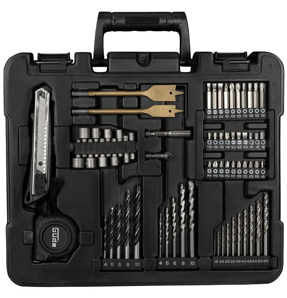 GÜDE BS 18 AKU VRTACÍ ŠROUBOVÁK 2,0Ah, 18V Set 126 dílů - 58701