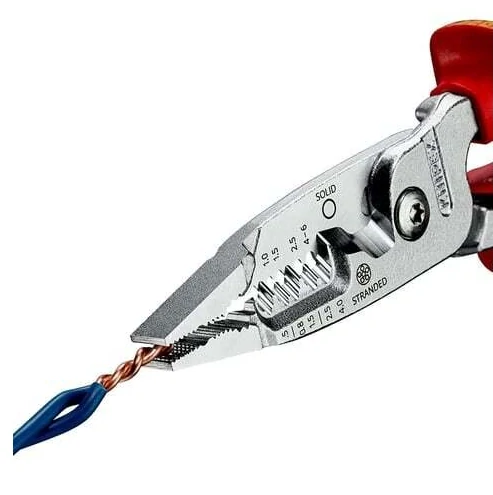 KNIPEX 13 76 200 ME Kleště odizolovací, multifunkční, elektrikářské VDE, délka 200 mm