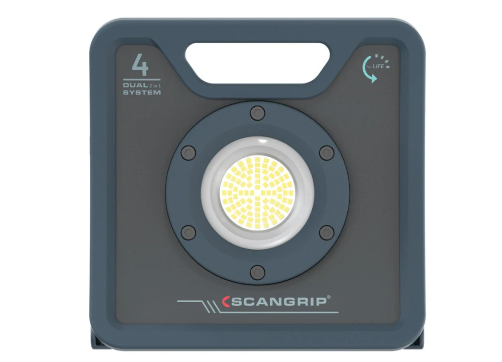 Scangrip NOVA 4 C+R Pracovní svítilna LED, kompaktní, nabíjecí, až 4000 lm, 1010 mAh