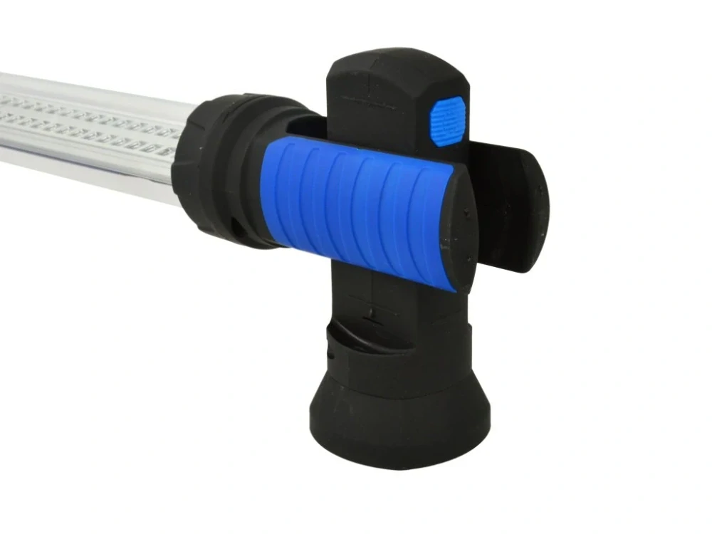 GEKO G15109 Montážní lampa LED 120 SMD, nabíjecí, s nastavitelným držákem, háčky a magnety