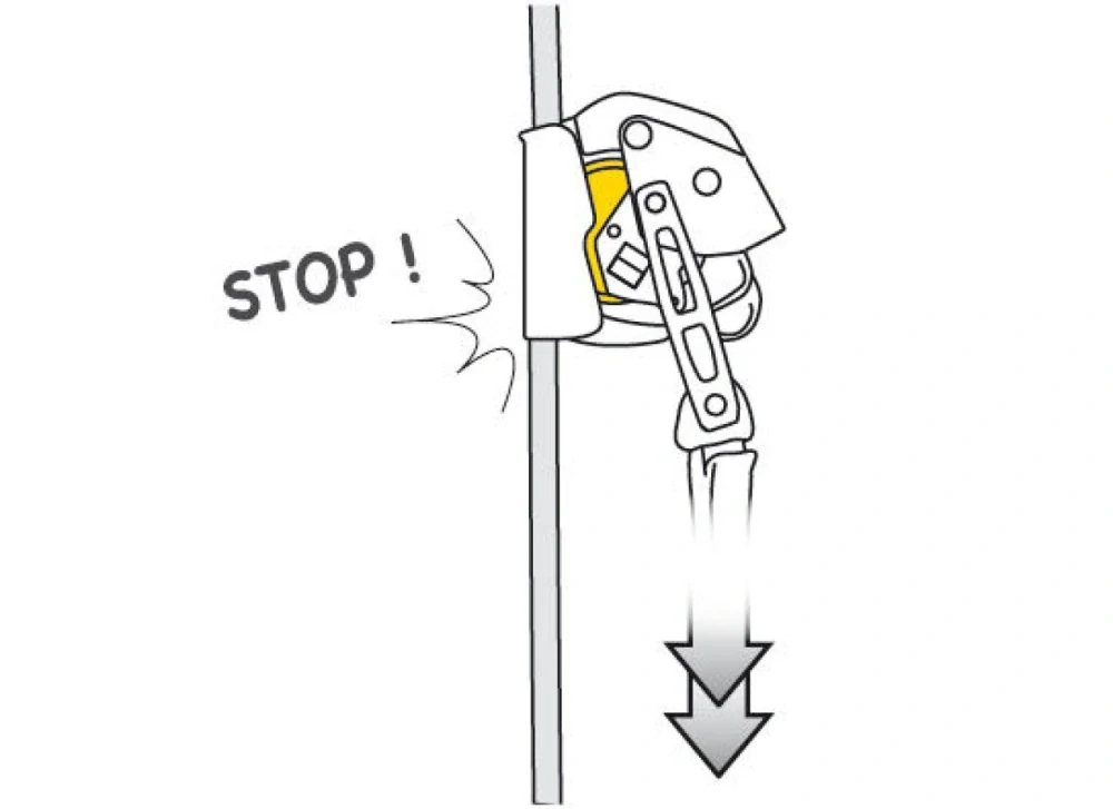 PETZL ASAP LOCK pohyblivý zachycovač pádu se zajišťovací funkcí