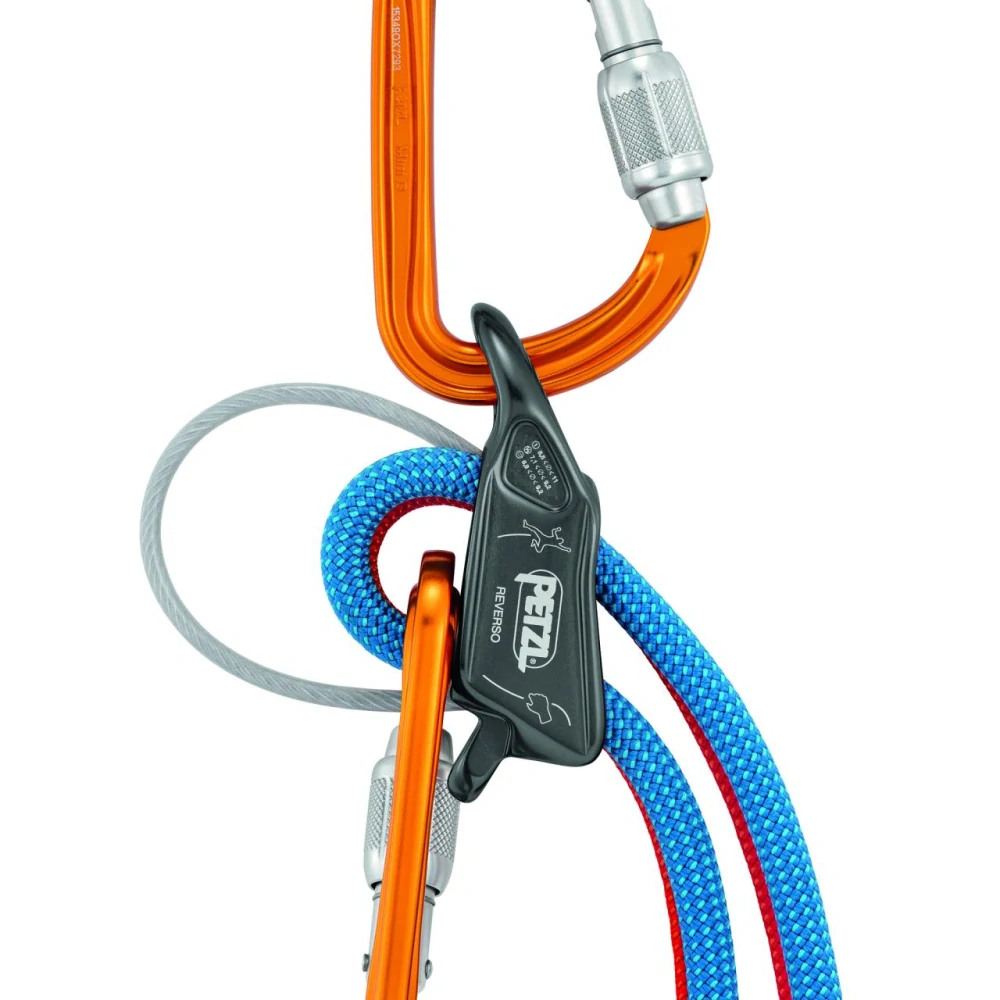 PETZL REVERSO jistící brzda šedá