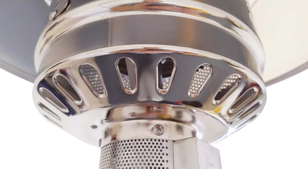 PRECIS 110159 zahradní topidlo vč. příslušenství - stříbrné