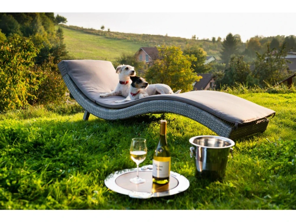 DIMENZA Lehátko BARCELONA - šedé