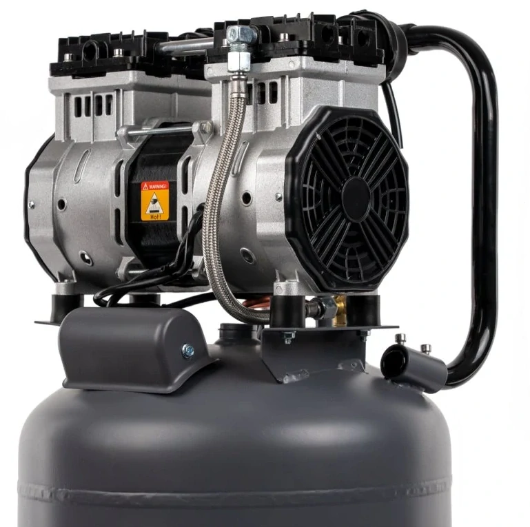 TAGRED TA3396 tichý bezolejový vertikální kompresor s odlučovačem 50l, 230V, 2 písty, 2HP, 10bar
