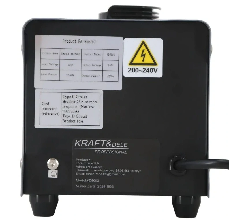 KRAFT&DELE KD5992_2K Svářečka na opravu promáčklin - SPOTTER + vozík + příslušenství