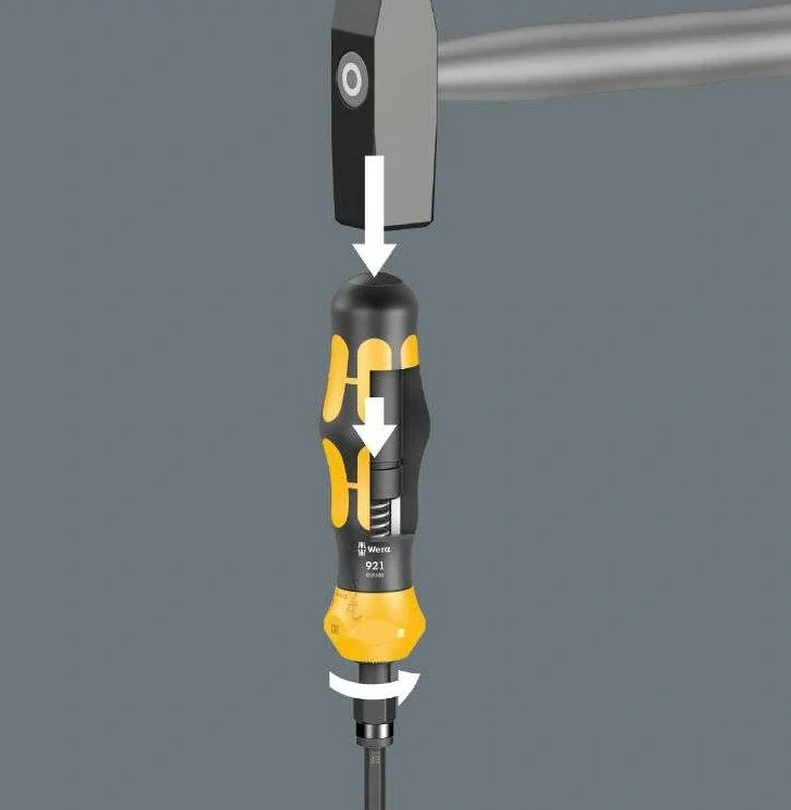 WERA 018110 Sada rázových šroubováků 1/4", 25 Nm, 19 dílů